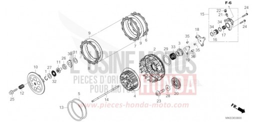 EMBRAYAGE CRF450RP de 2023